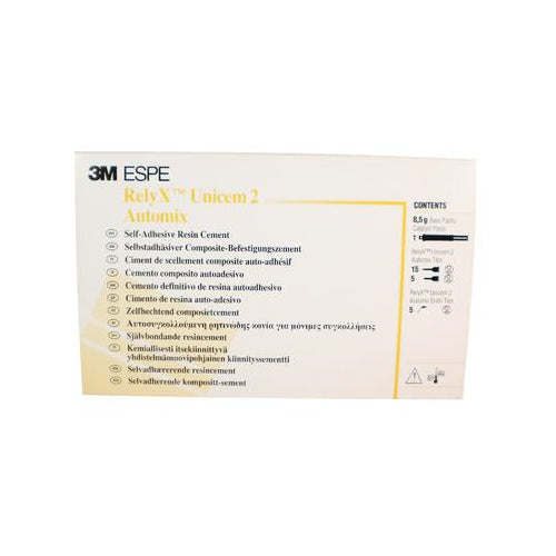 3M ESPE 56847 RelyX UniCem 2 Automix Resin Cement Syringe A3 Opaque 8.5 Gm EXP Nov 2025 3M ESPE 56847 RelyX UniCem 2 Automix Resin Cement Syringe A3 Opaque 8.5 Gm EXP Nov 2025
